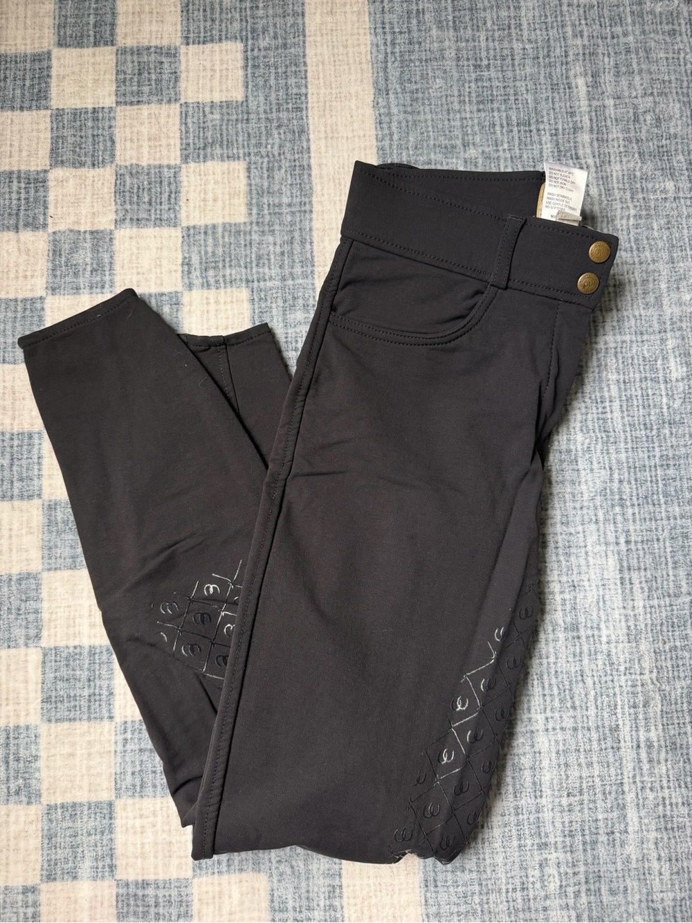 Black Full Seat Silicone Breeches